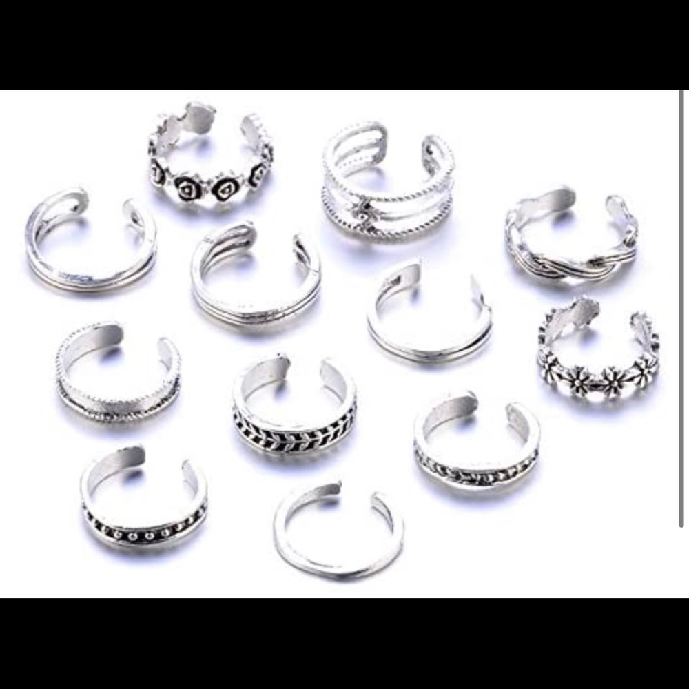 Pack of 12 TOE rings